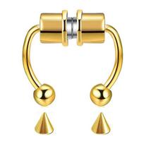 Stainless Steel Magnet Fake Piercing Nose Ring Fake Septum Piercing Nose Clip Fashion Jewelry For Women Men Girl Gift