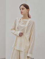 A Leaf Henna Strap Drape Blouse_Ivory Ivory/Free/Free