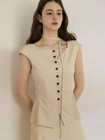 Rotre Domin Cap Beige Blouse Beige/M