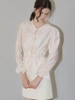 Rotre Domin Ella Ribbon Ivory Blouse Ivory/S