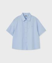 Palet Basic Short Sleeve Shirt Blue Blue/M