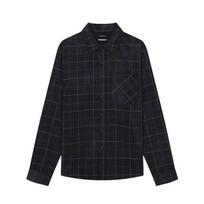 Jambangi Men'S) Printed Check Shirt (Semi-Oversized)_Am3Wwh602-Bk Black/95