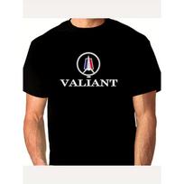 European sizes Men's Vintage  Bonnet Badge Logo T-Shirt -  Retro Car Enthusiast Tee with Valiant Badge Design, Casual Round Neck Short Sleeve Shirt S juoda