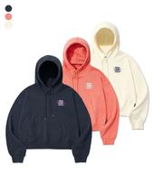 Groove Lime Cotton Terry Line Flower Hoodie (Lrsfcth520M) Ivory/M/Free