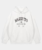 Make It Two Paint Lettering Logo Hoodie_White L(Kimo O)