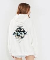Aox Globe Hoodie(Oversize Fit) White White/L