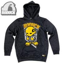 Doldol Roduck_Hoody_07 Road Bicycle Roduck Duck Character Graphic Hoodie Black/L