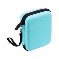 Guitar Pick Holder Case Universal Picks Storage Box Anti Scratch Organizer Bag Splashproof Protective Pouch with Lanyard mėlyna