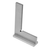 Kampainis Inžinierinis kvadratas Didelio tikslumo Nerūdijančio plieno 90 laipsnių su atrama(200x130mm) gray