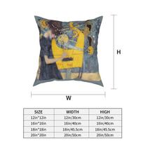 Gustav Klimt Music Throw Pillow Cover Throw Pillow Vintage Cushion Covers 30x30cm juoda