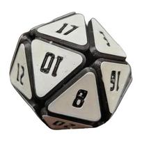3D Spausdinti D20 Kauliukai Žaislas Streso Nerimo Malšinimo Kauliukai Fidget Žaislas Nešiojamas Kelioninis Daugiakampis Žaidimų Kauliukas Suspaudžiamas Stalo Žaislas balta