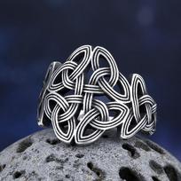 316L Stainless Steel Viking Norse Celtic Knot Rings for Men Fashion Vintage Jewelry Boyfriend Gift Polished 6