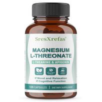 Magnio L-treonatas Maisto papildas, su L-teaninu, apigeninu, 120 kapsulių buteliuke 120 Capsules