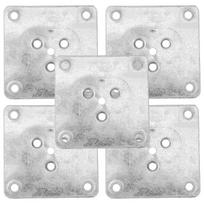 5Pcs Table Leg Brackets Flat Furniture Connecting Piece Sofa Legs Mounting Plates Heavy Duty Top Repair Brackets Table Kit Chair sidabras