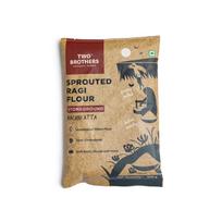 Two Brothers Organic Farms Sprouted Ragi Malt Powder Nutritious Finger Millet Flour For Healthy Porridge Pancakes 500 g