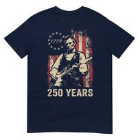 Abraham Lincoln Playing Guitar 4th July 250th Anniversary TShirt S