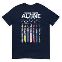 First Responders American Thin Line Police Fire Military Ems Tshirt S