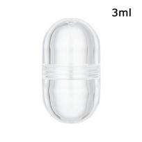 5Pcs/set Portable Empty Capsule Shell 3ml/6ml Hollow Clear Pill Case Plastic Bottle Tablet Medicine Splitters Holder Box