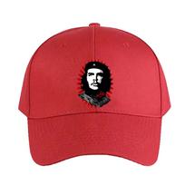 El Che Iconic Portrait on Abstract red sun Background Cap Summer Woman Man Baseball Cap Adjustable Cap Protection Sun Hats Adjustable