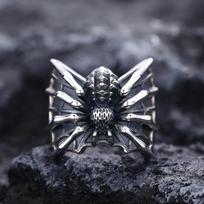Vintažinis Dominuojantis Gotikinis Gyvūnas Voras Žiedas Vyrams Antikvarinis Platus Atidaromas Reguliuojamas Žiedas Punk Papuošalai Vakarėlio Dovana