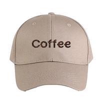 Coffee text with beans Caps Summer Adult Baseball Cap Adjustable with Curved Brim Duckbill Hat Protection Sun Hats Adjustable