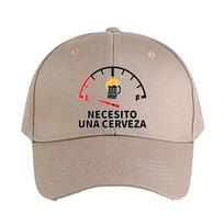 necesito cerveza Caps Summer Adult Baseball Cap Adjustable with Curved Brim Duckbill Hat Protection Sun Hats Casual Adjustable