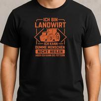 T-Shirt Herren Landwirt Bauer Spruch Motiv Baumwolle Größe S bis 5XL XL