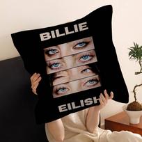 Hot Singer B-Billie E-Eilish Maple Design Cushion Cover Happy Autumn Harvest decor Holiday Decorati Pillow Cover 30x30cm