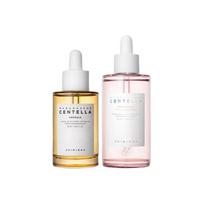 SKIN1004 2Pcs Ampoule Set,100ml Pink Salt Ampoule+55ml Centella Ampoule,Soothing Hydrating Facial Serum Kit ruda