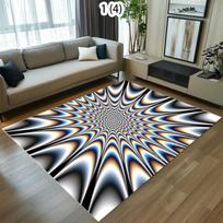 3D Vortex Illusion kilimas įėjimo durų grindų kilimėlis Abstraktus geometrinis optinis kilimėlis Neslystantis grindų kilimėlis svetainės dekoro kilimėlis 40x60CM