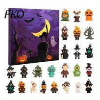 Halloween Countdown with Surprises 2026 Advent Calendar, 24 Day Box Cute Activity Collectible Toys, Spooky Holiday Gift Box, Home Party Decoration Toy A
