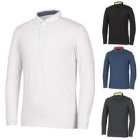 Kim Young Joo Golf Spring/Autumn Melange Stretch Spandex Men'S Golf T-Shirt Knsmts45 Black/105