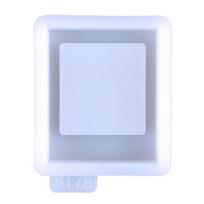 Resin Shaker Mold,Photo Frame Silicone Quicksand Mould for DIY Crafts Keychain 1 gryna