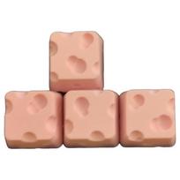 4pcs Universal Cheese Artisan Keycap Mechanical Keyboard Keycaps  Gaming Keyboard Accessory geltona