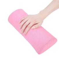 Soft Sponge Nail Art Hand Pillow Memory Foam Manicure Arm Rest  For Nail Salon rožinė
