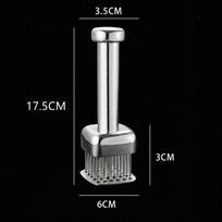 Stainless Steel Square Meat Tenderizer With Automatic Rebound For Home And Commercial Use