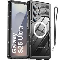 For Samsung S24 S25 Plus S26 Ultra IP68 Waterproof Clear Phone Case Underwater Diving Swim Shell Screen Protect Magnetic Cover Pc + tpu&Case & Strap&Galaxy S26 Ultra juoda