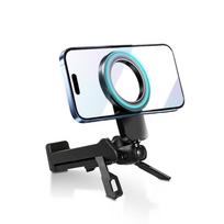 MagSafe Foldable Travel Phone Stand, 360° Rotating Magnetic Desk Holder with Strong N52 Magnet, Portable Compact Design for Airplane Train Car juoda