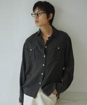 Wednesday Oasis French Two-Pocket Linen Shirt_Navy(Wc25-Sh03) Navy/M