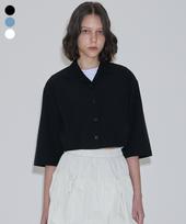 Forever 21 Underwear 3-Quarter Length Crop Shirt Black/Fre