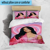 1PC pop music Dua Lipa 3pcs Bedding,Including 1pc Duvet Cover And 2pcs Pillowcases Perfect for Christmas,Ideal for Bedroom, Dormitory 135cm*200cm
