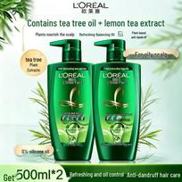 L'Oréal Tea Tree Purifying Anti-Dandruff Shampoo (500ml x 2)