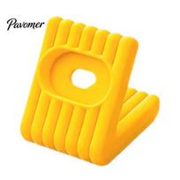 Anti-slip Charging Stand 3D Printed Dock for Fitbit Air, Cable Management Rounded Corner Desktop Holder Smartwatch, Vertical with Wire Organizer geltona