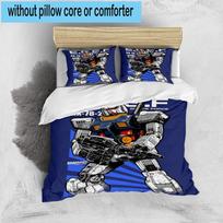 1PC Mecha Armor Robotic Design 3pcs Bedding,Including 1pc Duvet Cover And 2pcs Pillowcases Perfect for Christmas,Ideal for Bedroom, Dormitory 135cm*200cm