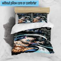 1PC Anime Slayer Adventure  3pcs Bedding,Including 1pc Duvet Cover And 2pcs Pillowcases Perfect for Christmas,Ideal for Bedroom, Dormitory 135cm*200cm