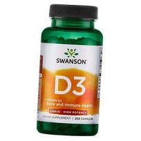 Vitaminas D3, Vitaminas D3 1000, Swanson 30 kaps (36280045) 30caps