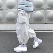 Design Drawstring Pants Men's Baggy Jogging Pants Japanese Men Wide Leg Pants Male Casual Loose Trousers XL balta