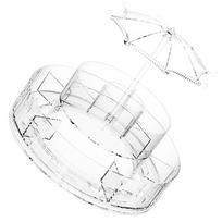 Rotating Makeup Organizer 360 Degree Spinning Cosmetic Display Case Fits for Brushes Lipsticks Jewelry
