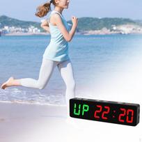 Gym Timer Stopwatch Outdoor Sports Home Garages Fitness LED Workout Colck Green Red Number