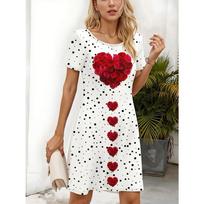 Women'S Floral Tulip Print Dress Flowy Long Dress  Cute Casual Event Attire Bohemian Style Holiday Dress Y2k  Woman Clothing Top S